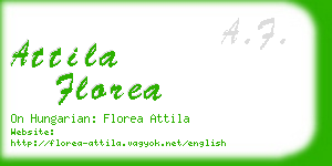 attila florea business card